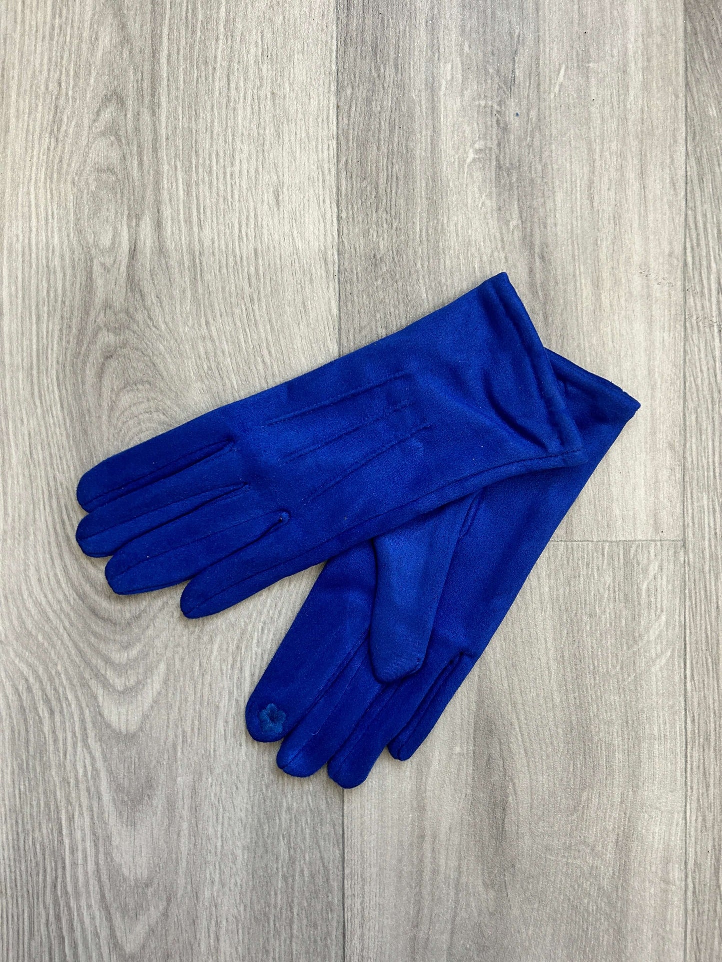 Faux Suede Streamline Neat Gloves