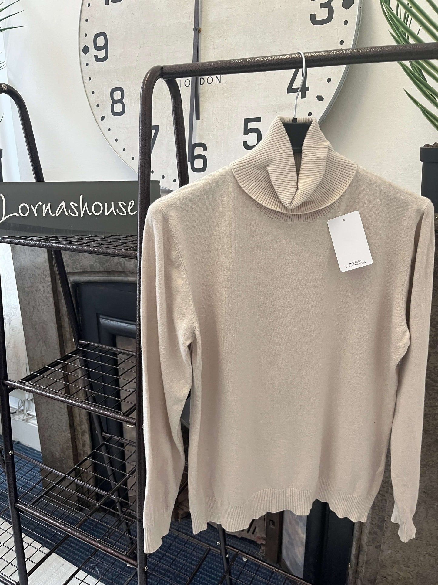 Neat Fit Ladies Polo Neck Jumper