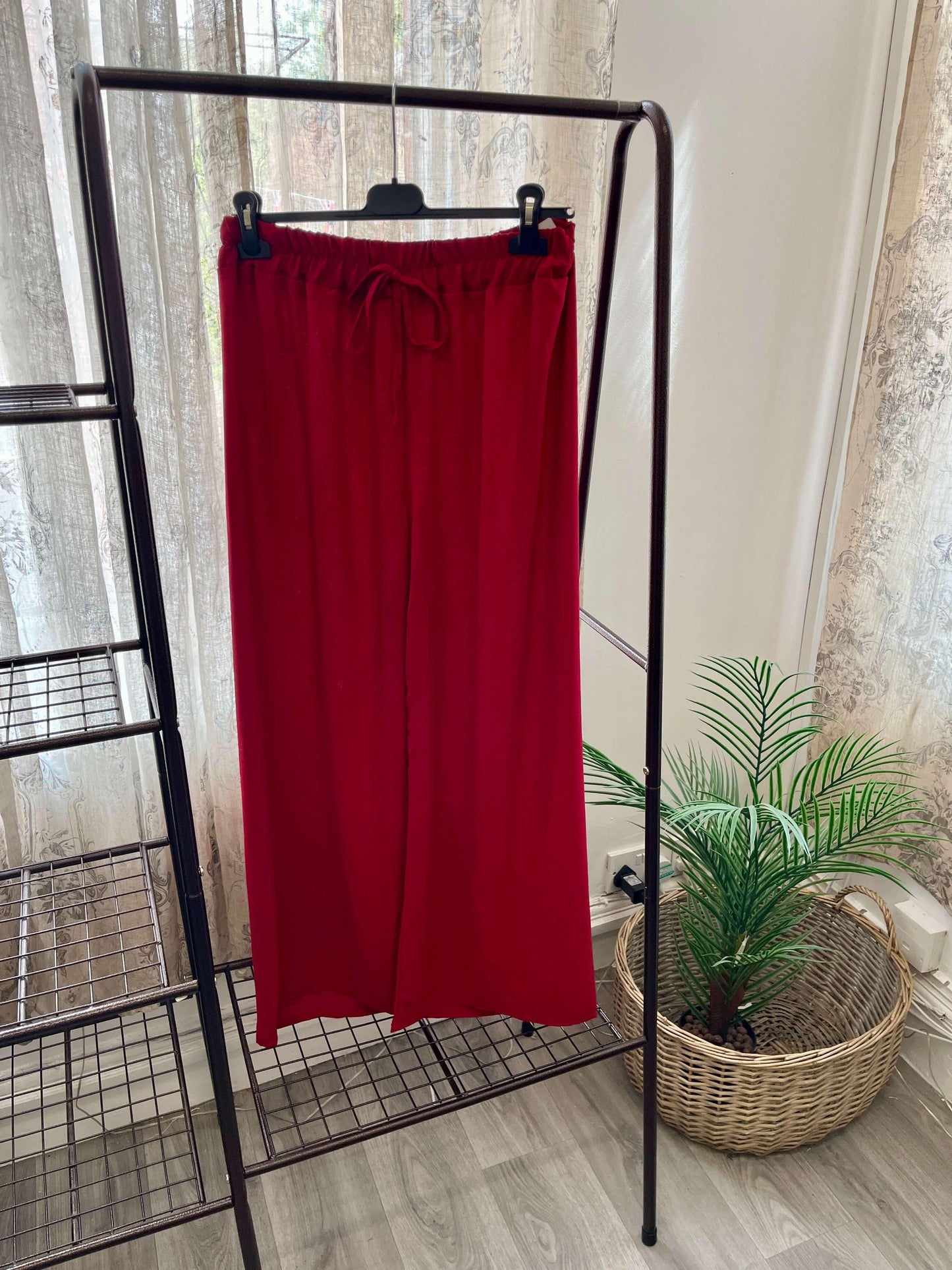 Elegant Wide Leg Palazzo Trousers