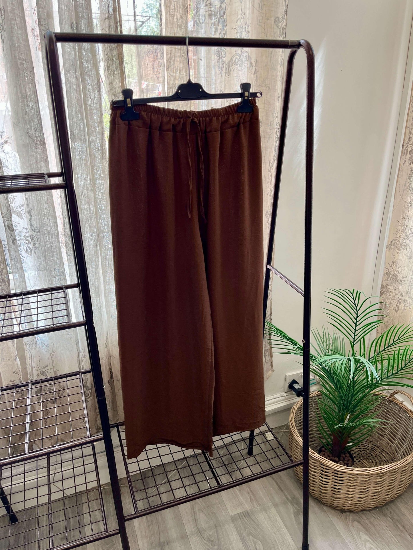 Elegant Wide Leg Palazzo Trousers