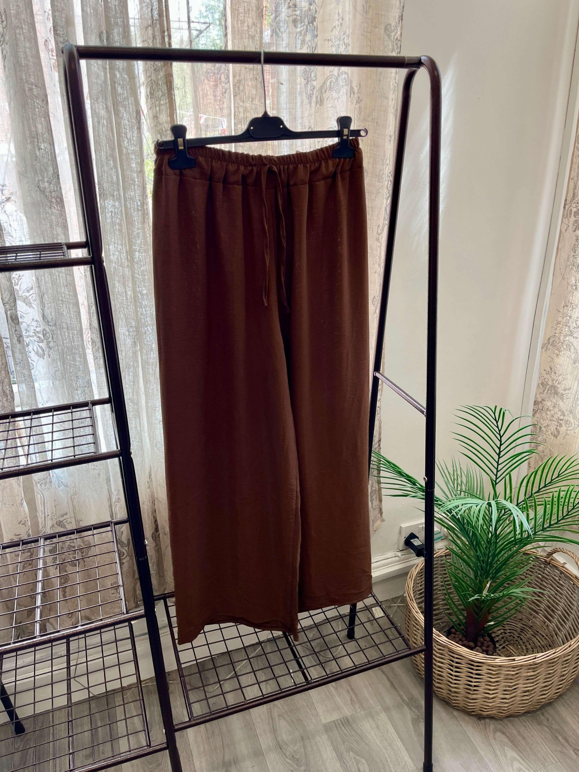 Elegant Wide Leg Palazzo Trousers