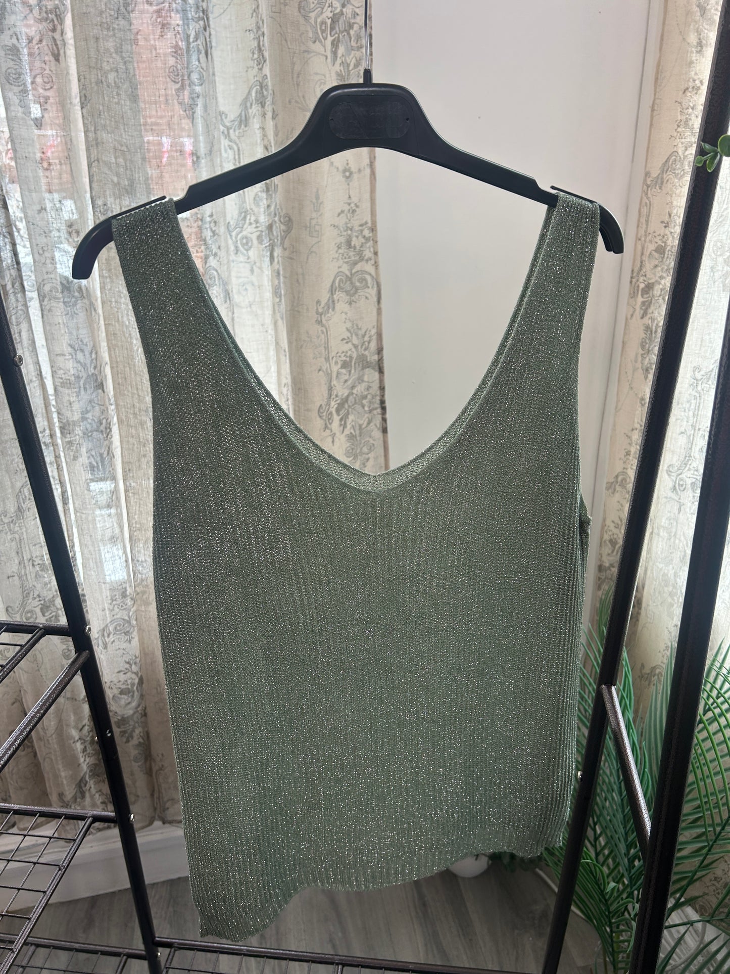 Sparkly Knitted Vest Top