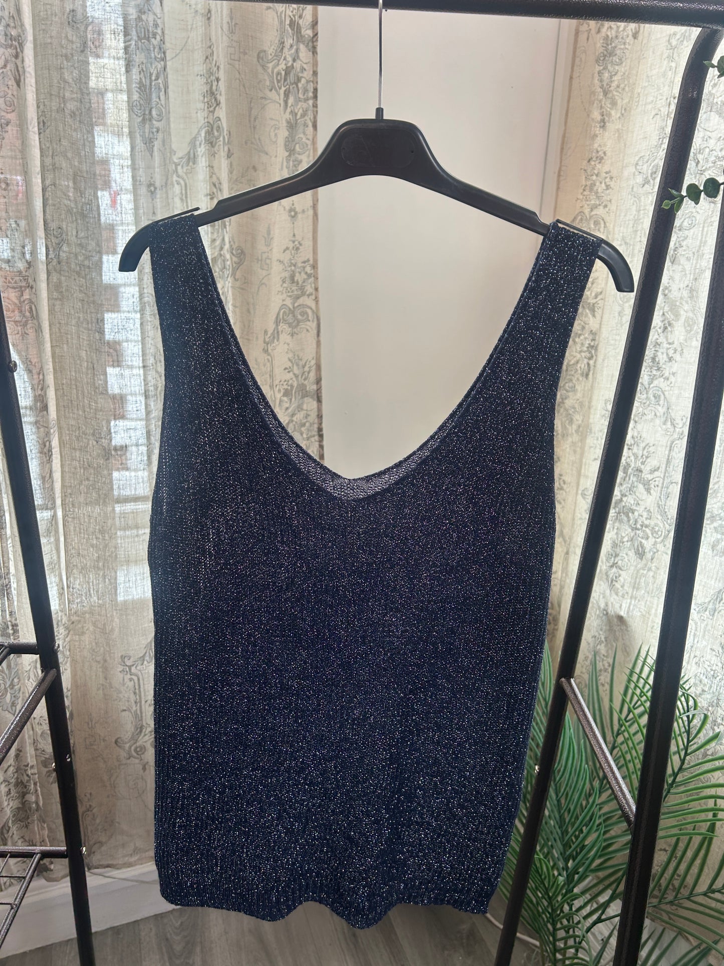 Sparkly Knitted Vest Top