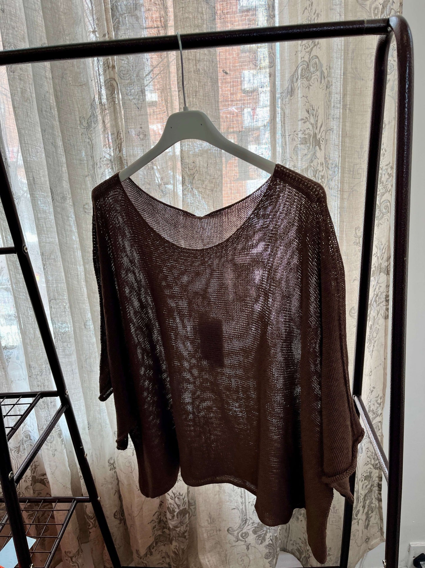 Harlow Woven Fine Knit Layering Jumper