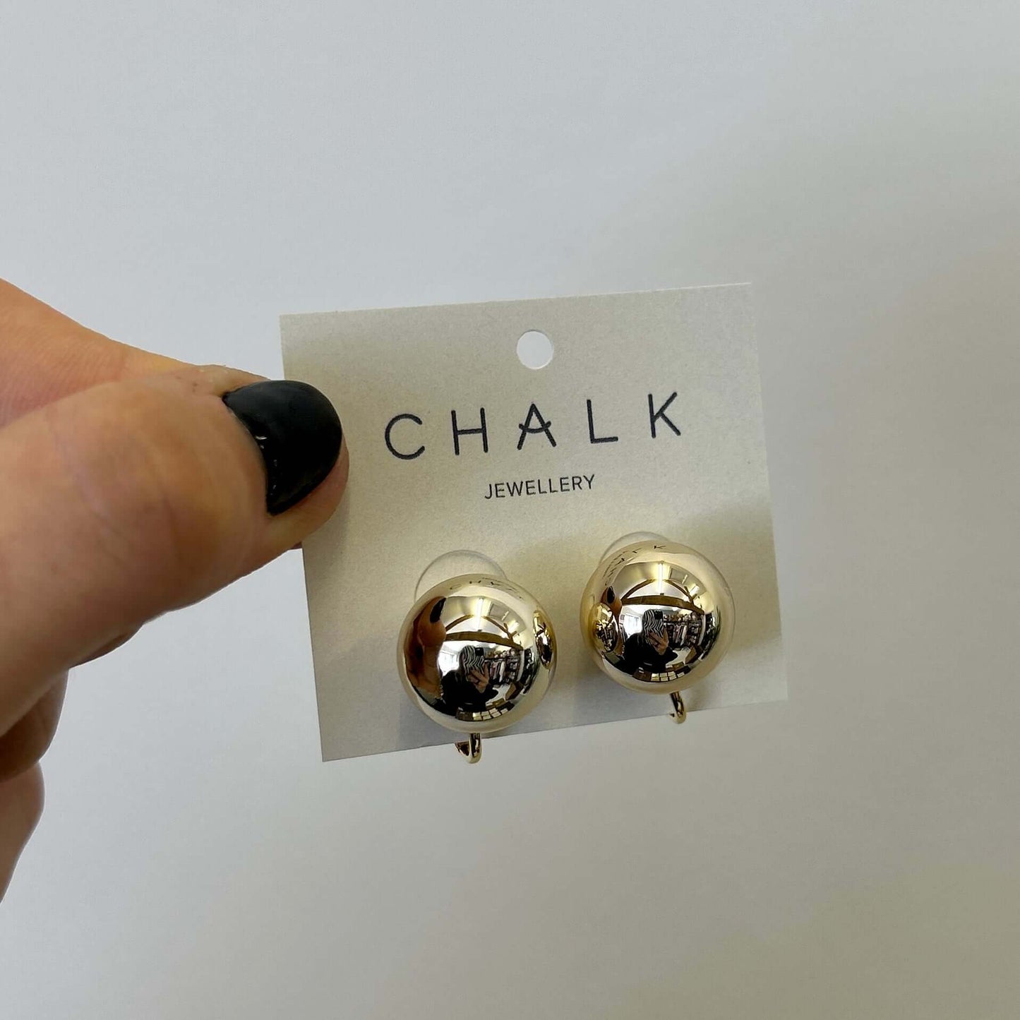 Chalk Uk - Ball Wire Earrings | Gold/Gold