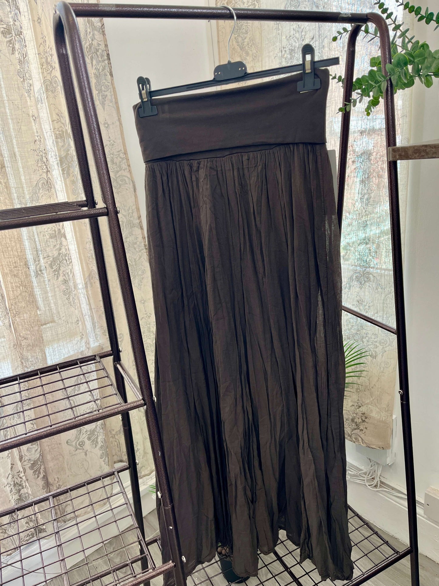 Lizzie Cotton Maxi Length Skirt