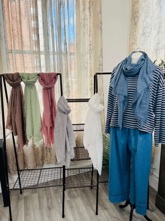 Soft Crinkle Gauze scarf