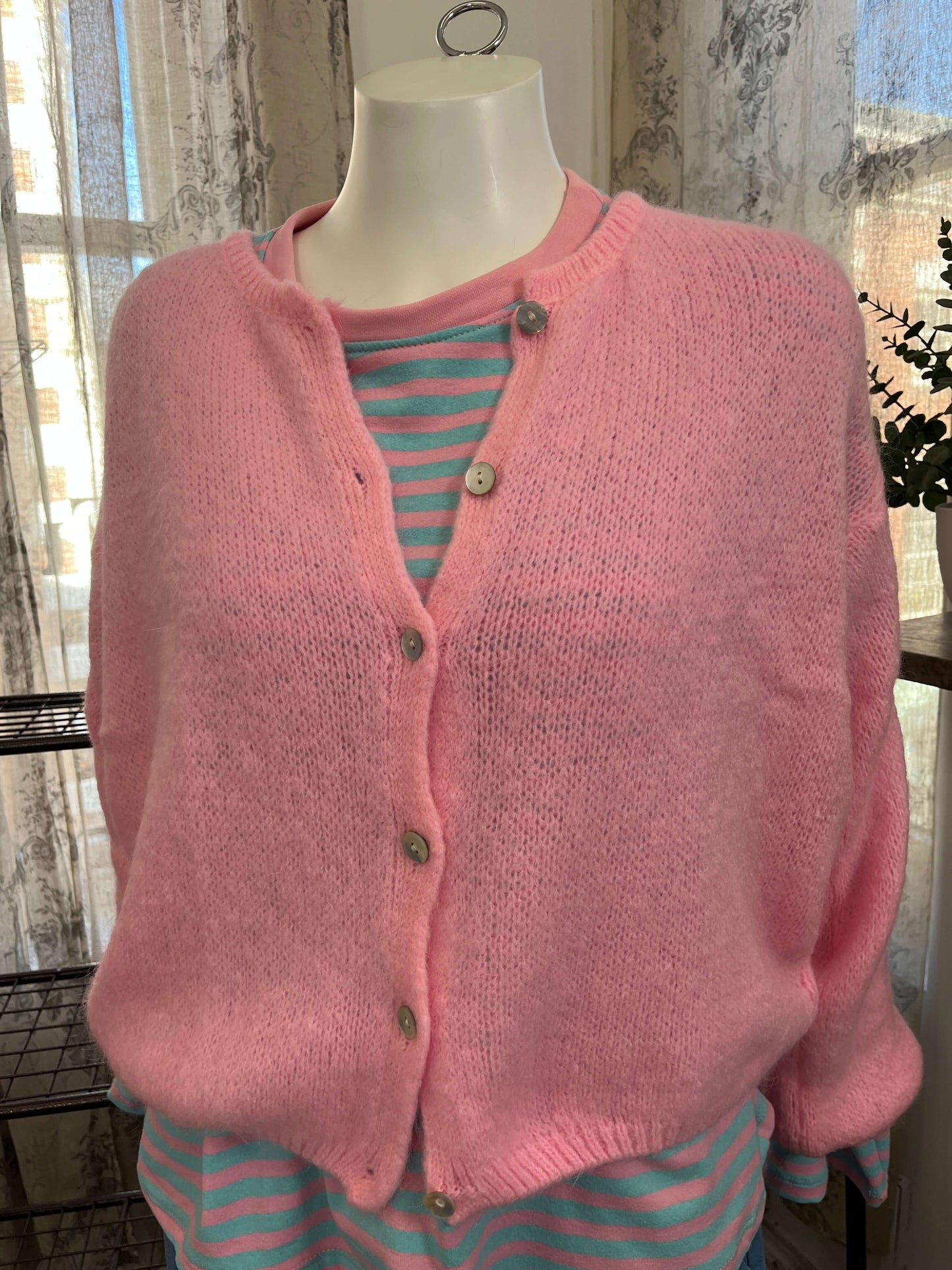 Trudi Long Sleeve Mohair Cardigan