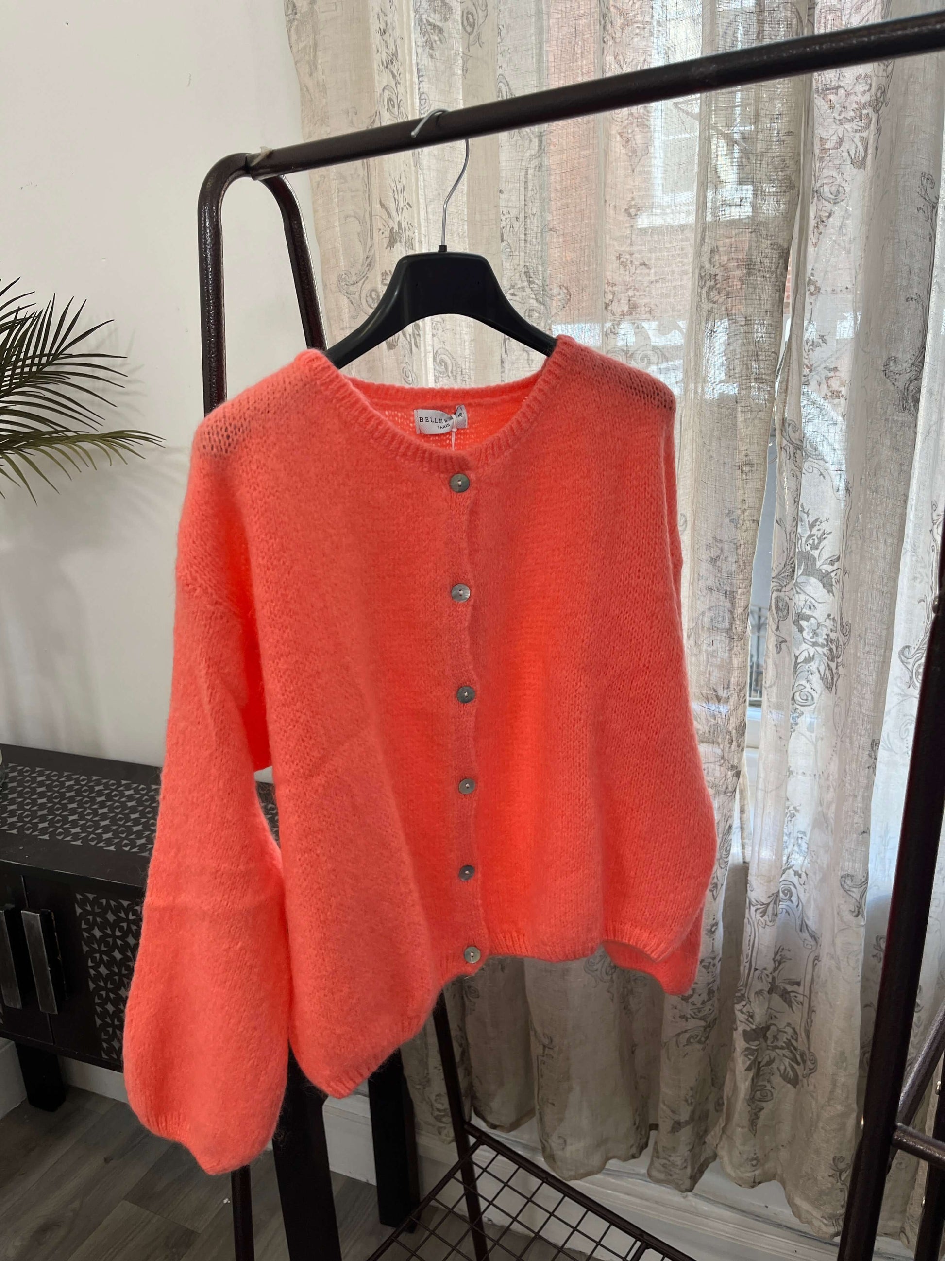 Trudi Long Sleeve Mohair Cardigan