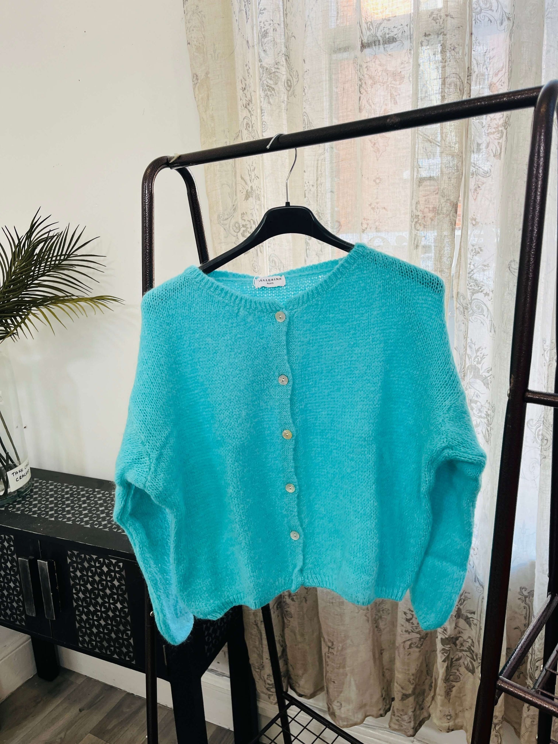 Trudi Long Sleeve Mohair Cardigan