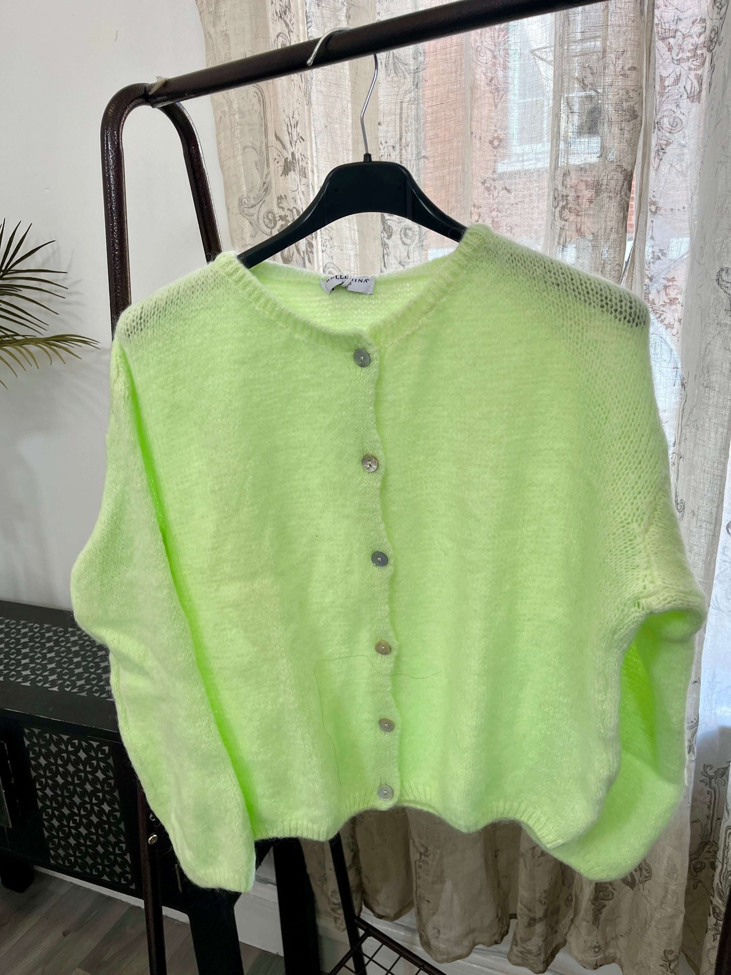 Trudi Long Sleeve Mohair Cardigan
