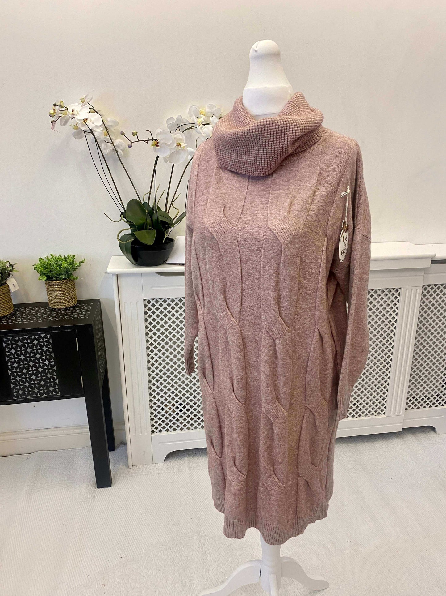 Peggy Cable Cowl Neck Jumper Dress