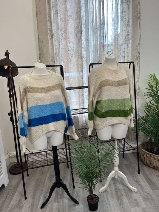 Orla Stripe Round Neck Jumper