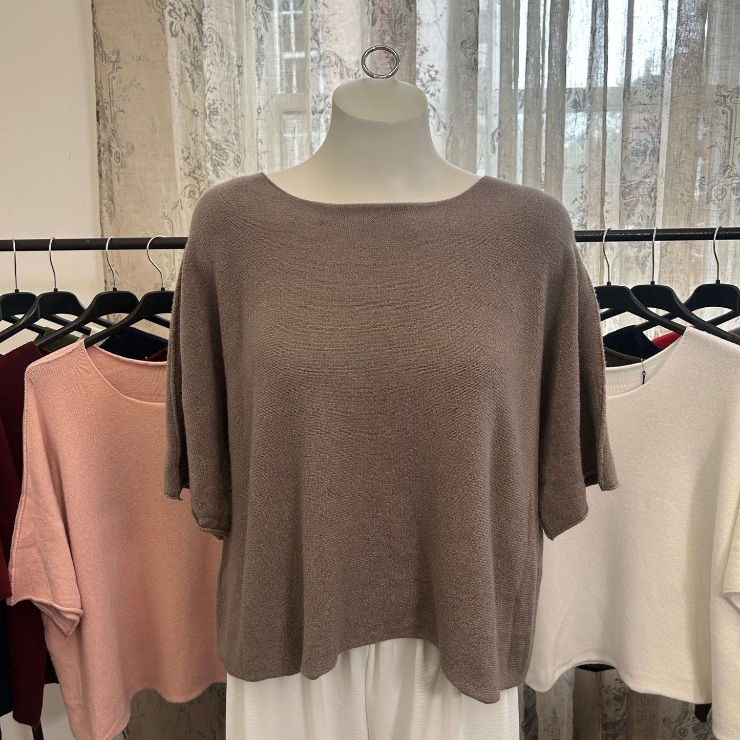 Torzi Boxy Swing Fine Knit Jumper