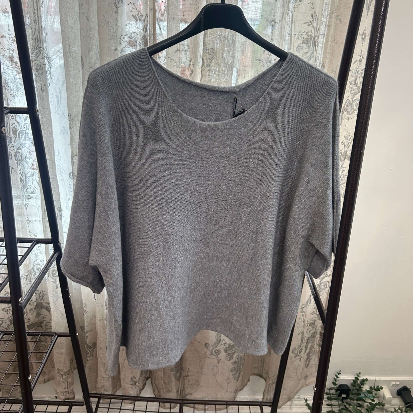 Torzi Boxy Swing Fine Knit Jumper
