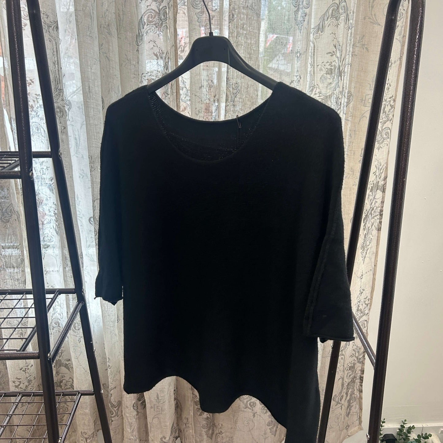 Torzi Boxy Swing Fine Knit Jumper