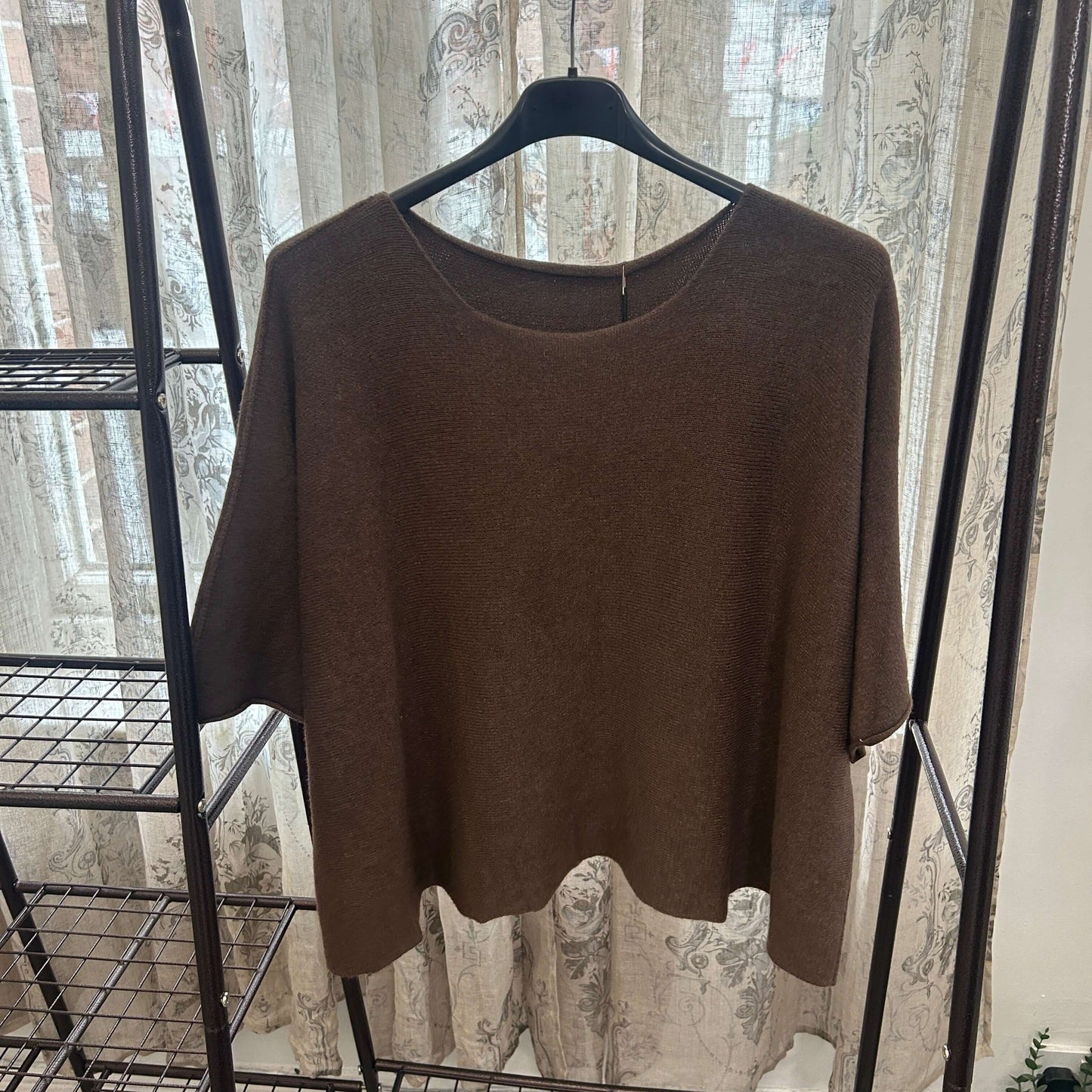 Torzi Boxy Swing Fine Knit Jumper