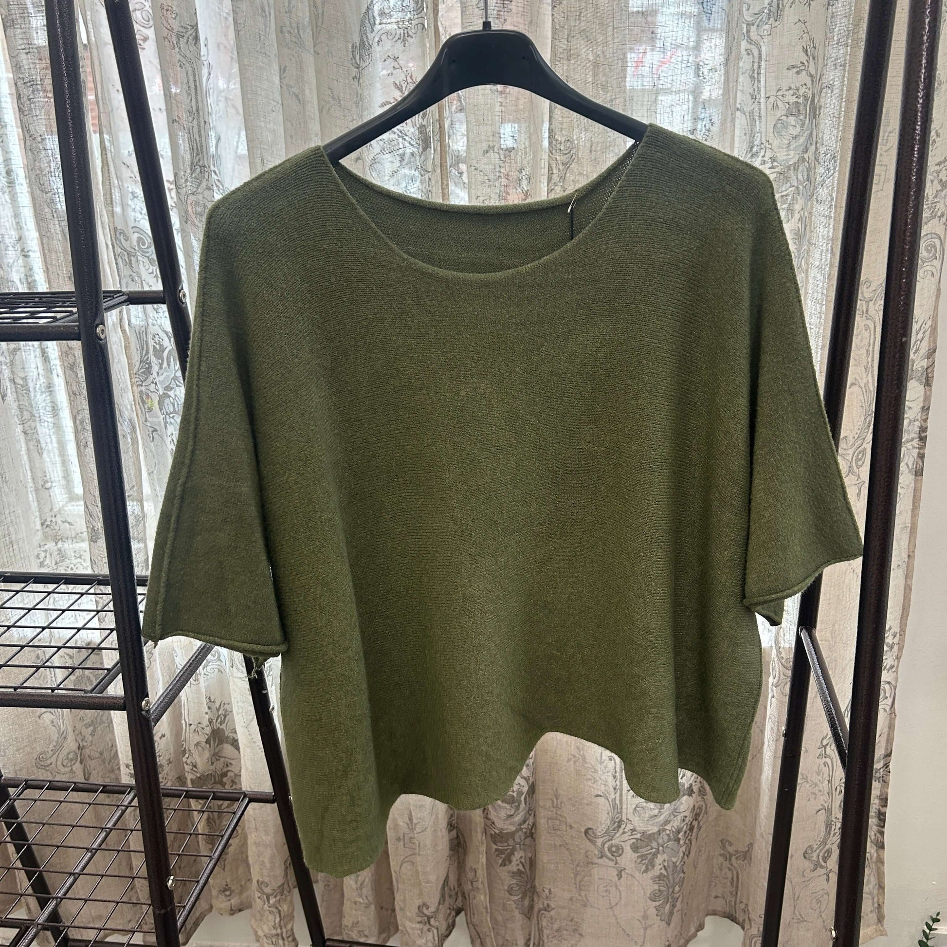 Torzi Boxy Swing Fine Knit Jumper