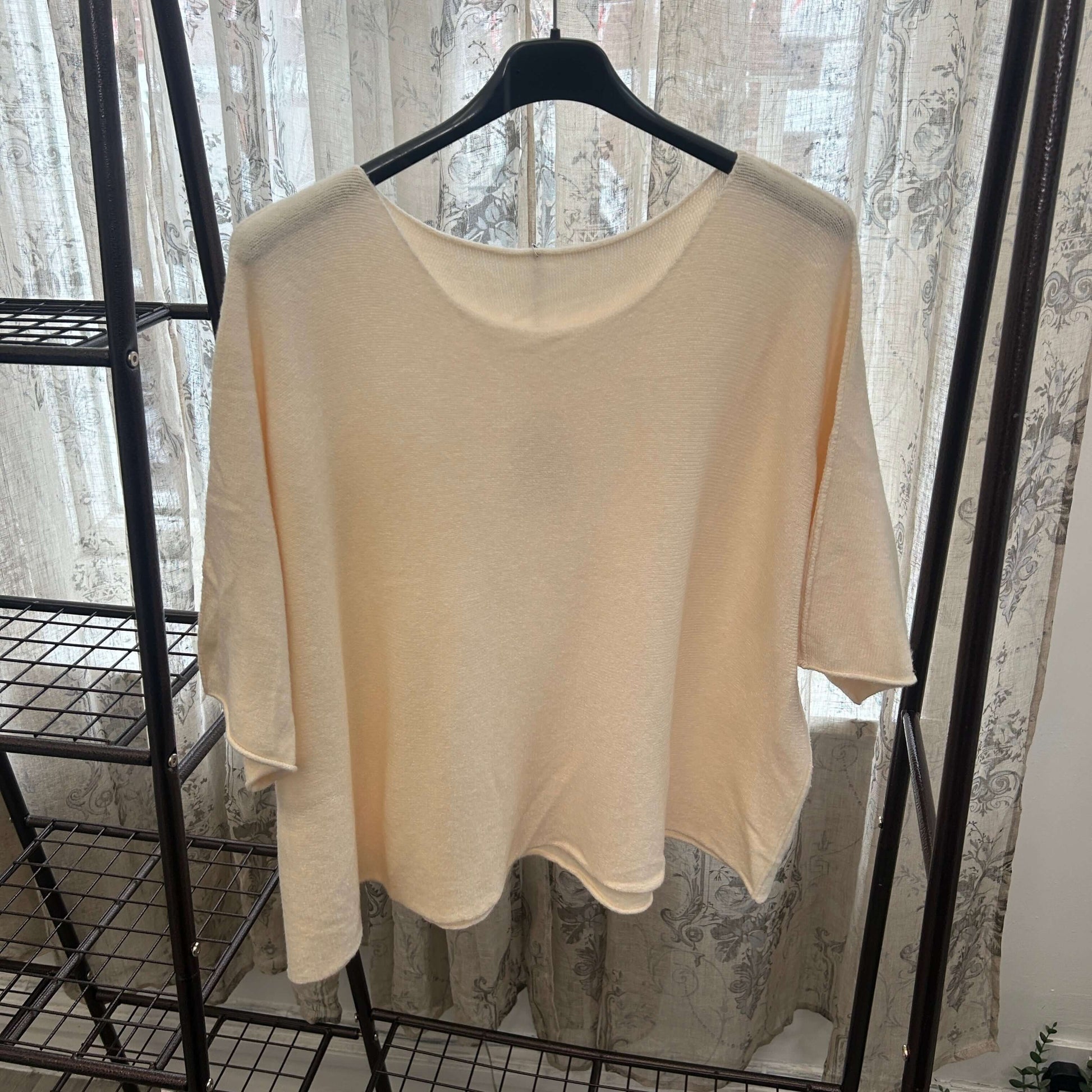 Torzi Boxy Swing Fine Knit Jumper