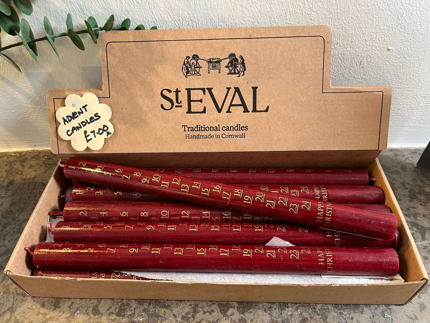 St Eval Artisan Candles - Christmas Advent Candle
