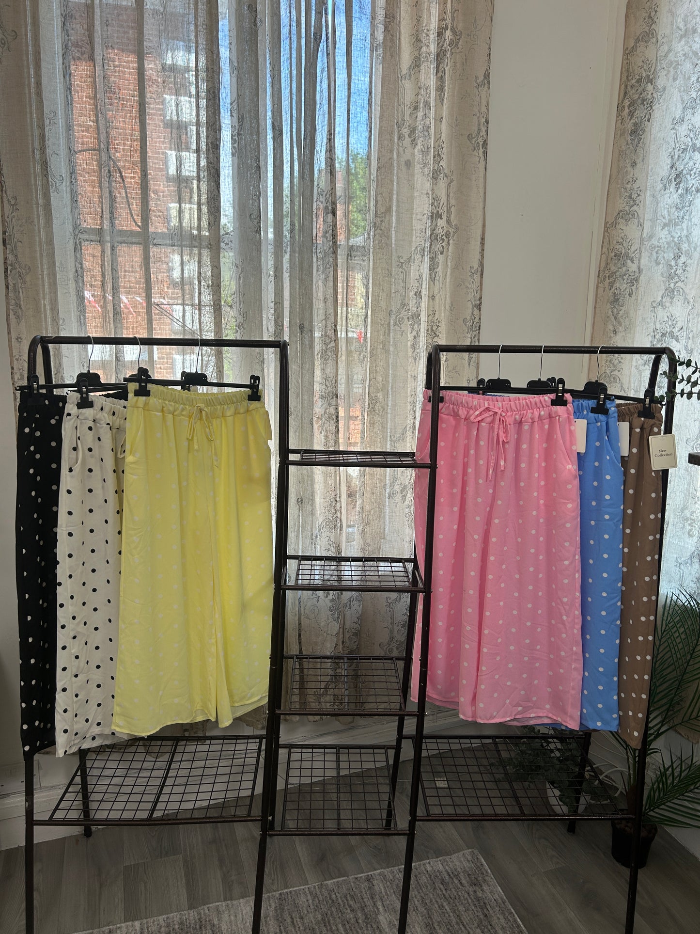 Polka Dot Elegant 3/4 Length Trouser