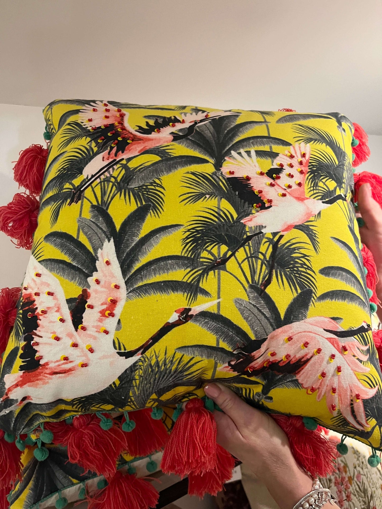 Malini Flocking Fabulous Cushion
