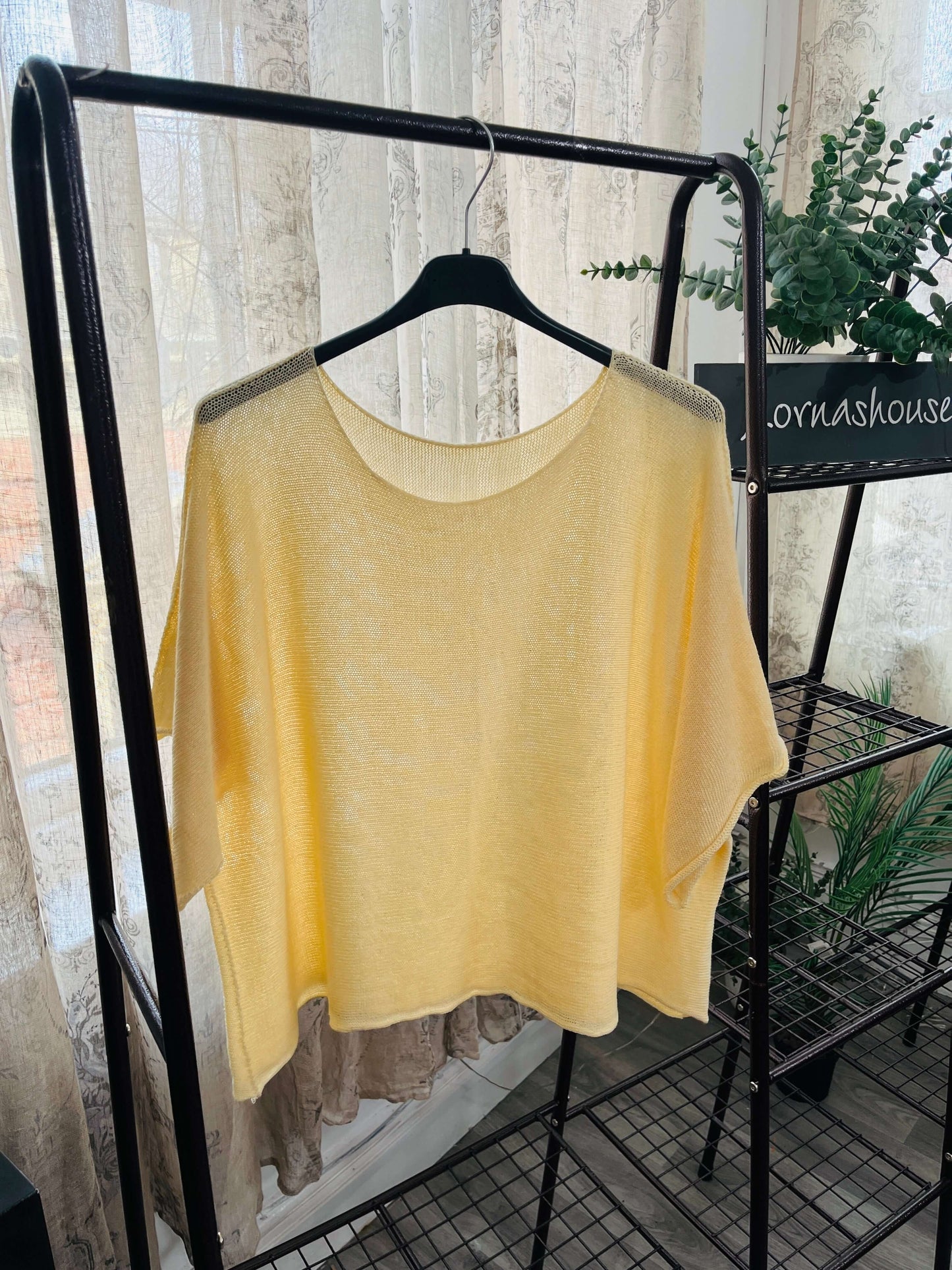 Torzi-Jane Boxy Swing Woven Knit Jumper