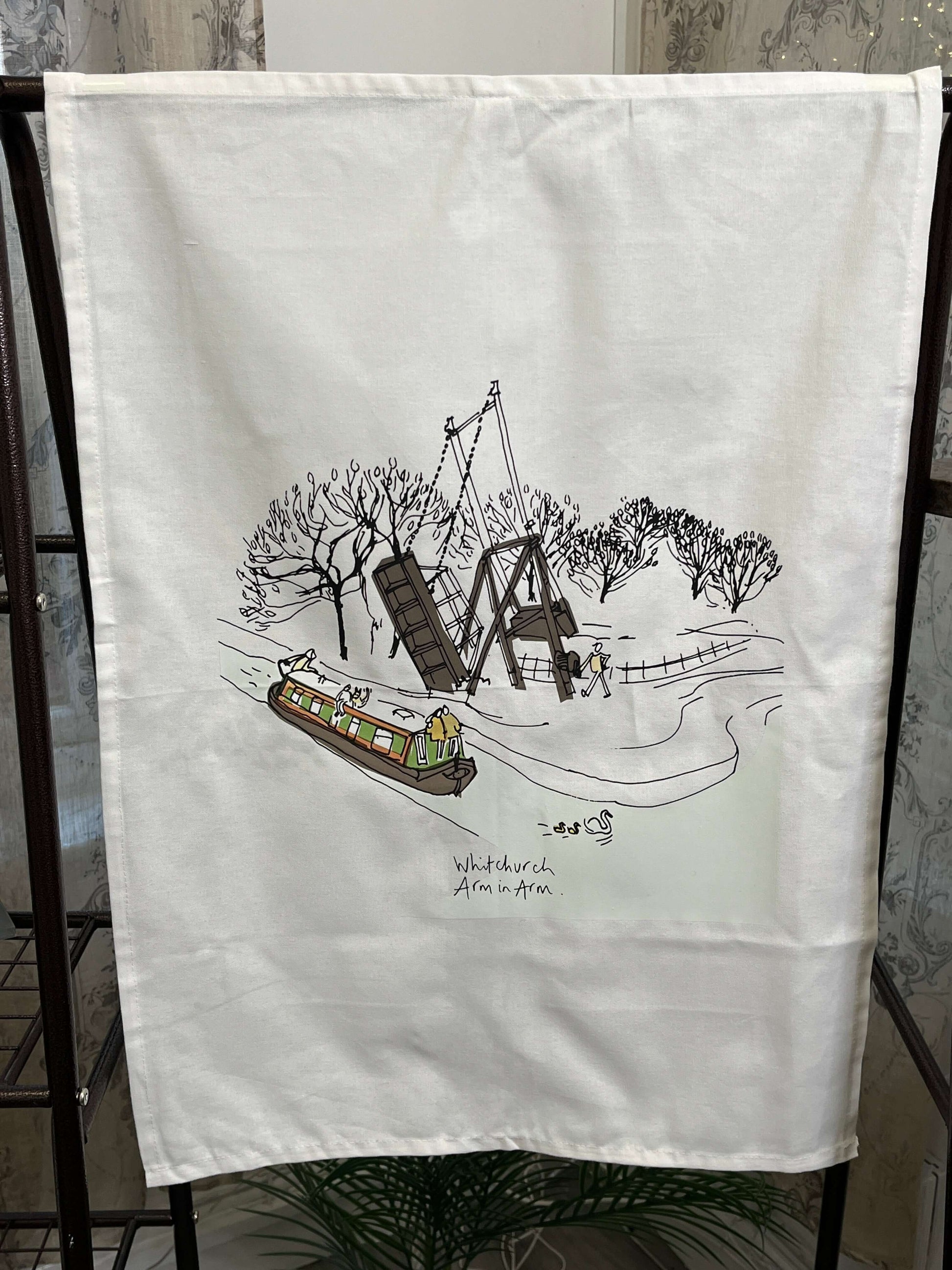 Whitchurch Shropshire Canal Tea Towel