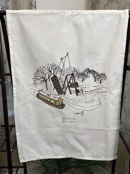 Whitchurch Shropshire Canal Tea Towel