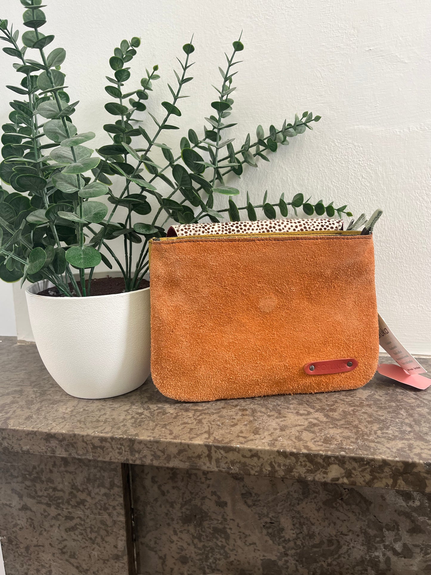 Imogen Apricot Polka Dot Soruka Bag