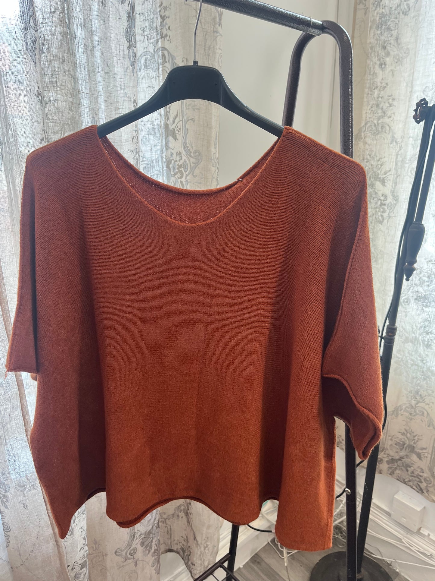 Torzi Boxy Swing Fine Knit Jumper