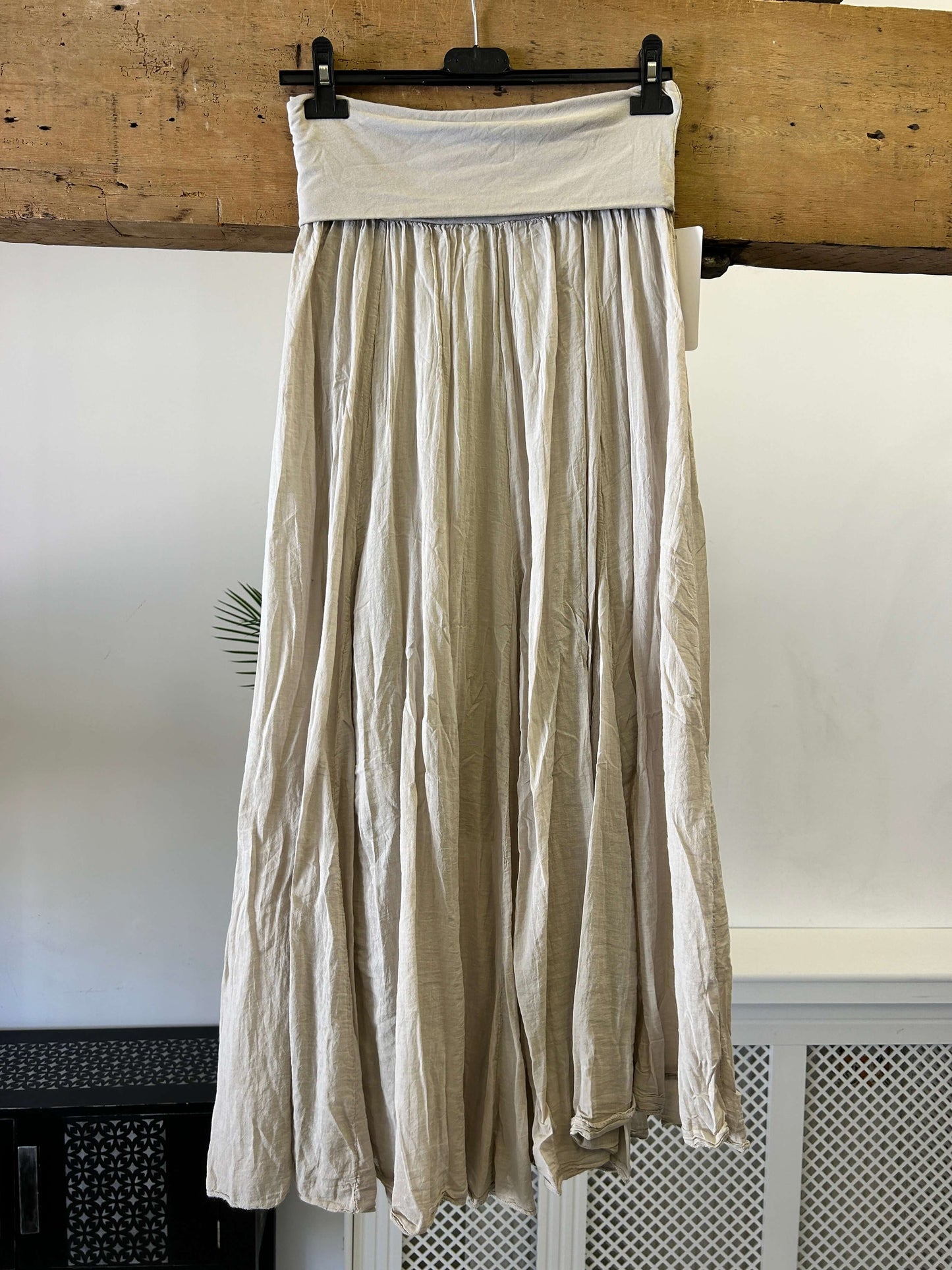 Cotton Maxi Length Skirt
