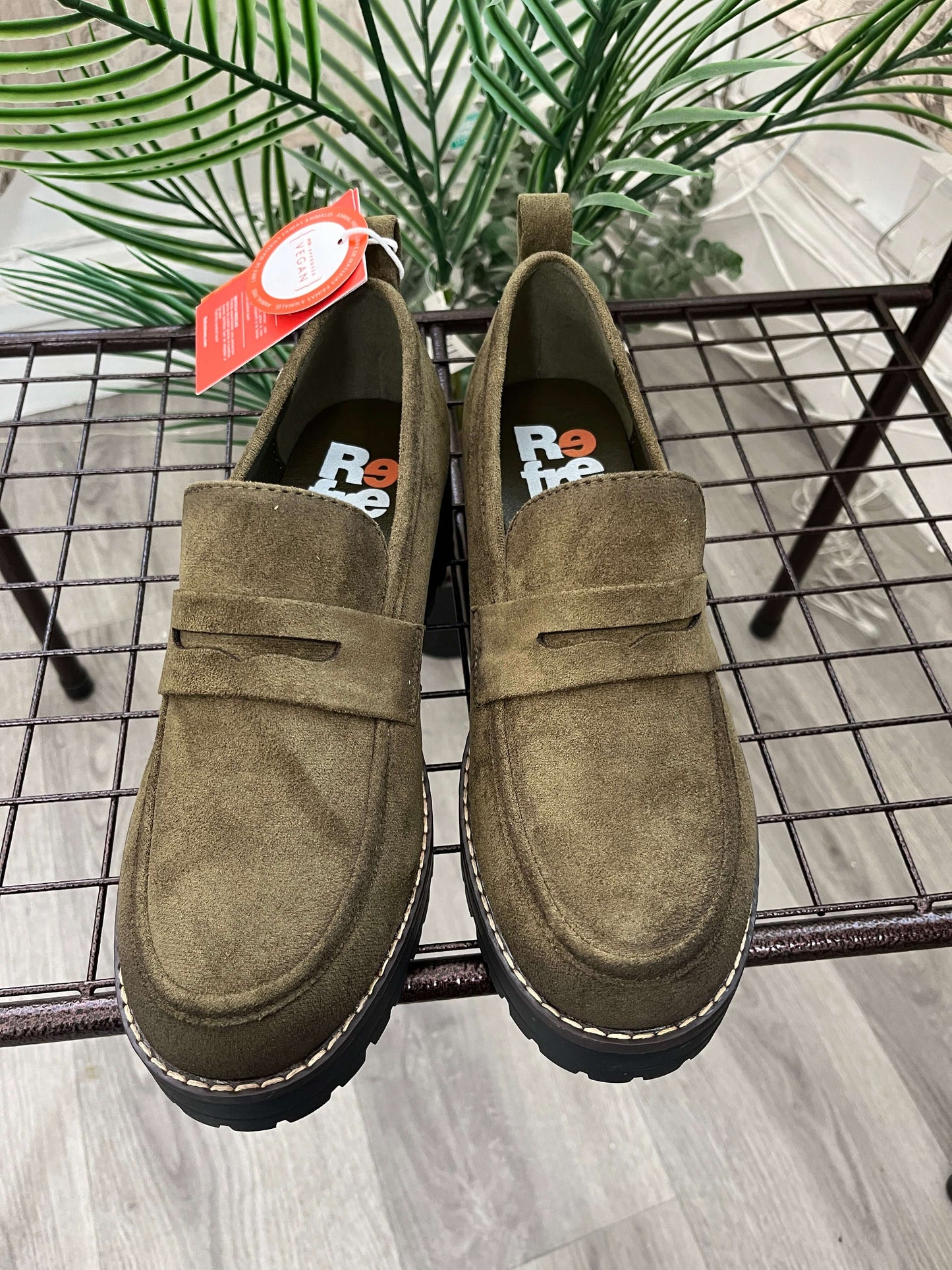Refresh - Khaki Faux Leather Loafer