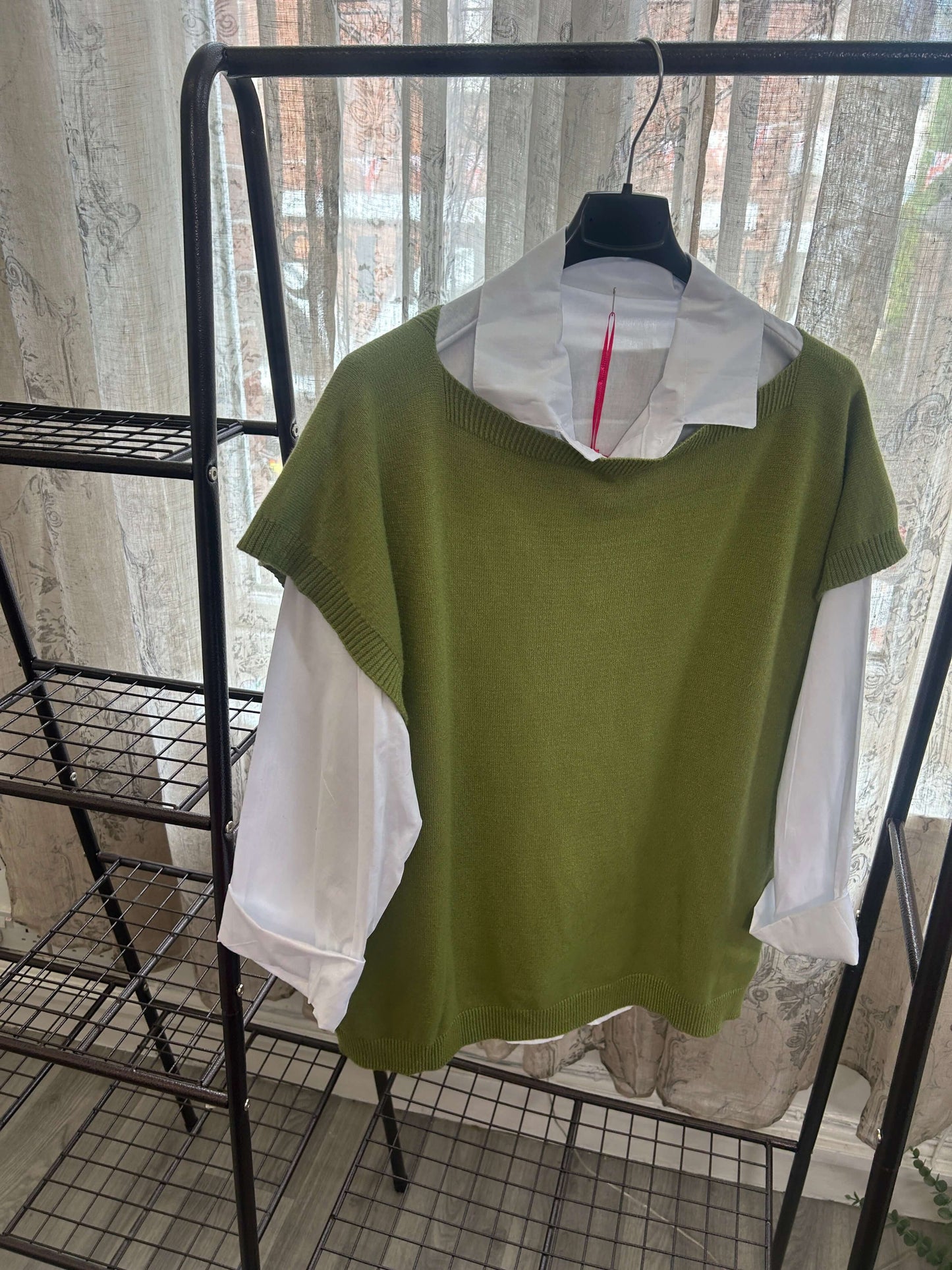 Button Back Tabard & Shirt Set