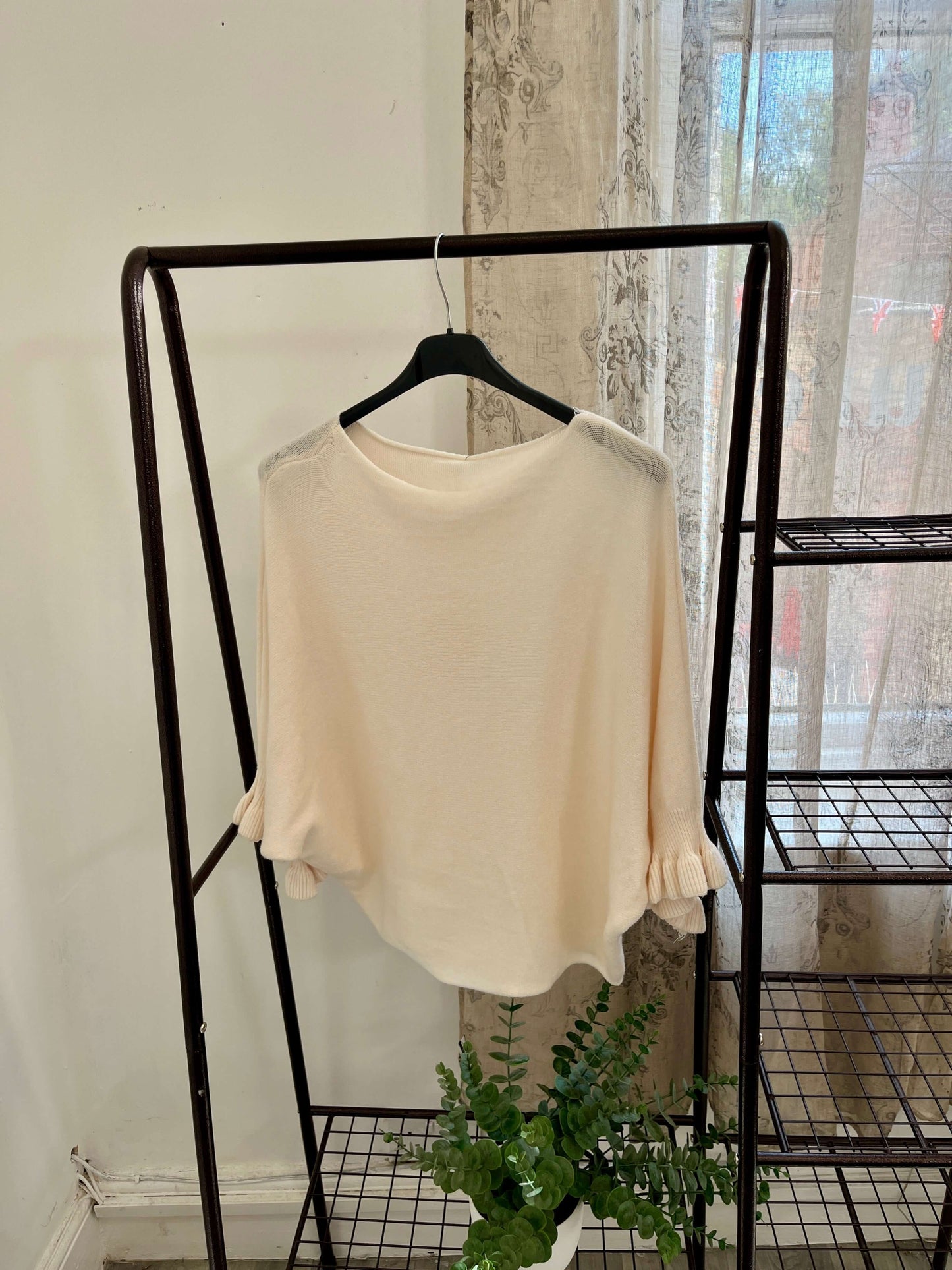 Eliza Fluted Sleeve Super Soft Jumper