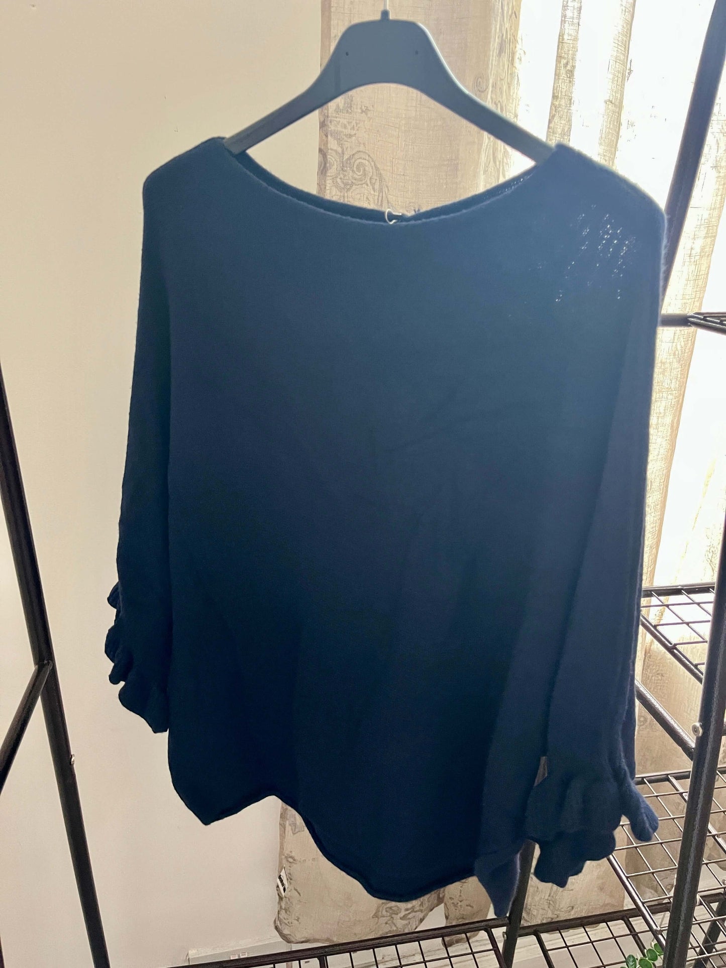 Eliza Fluted Sleeve Super Soft Jumper