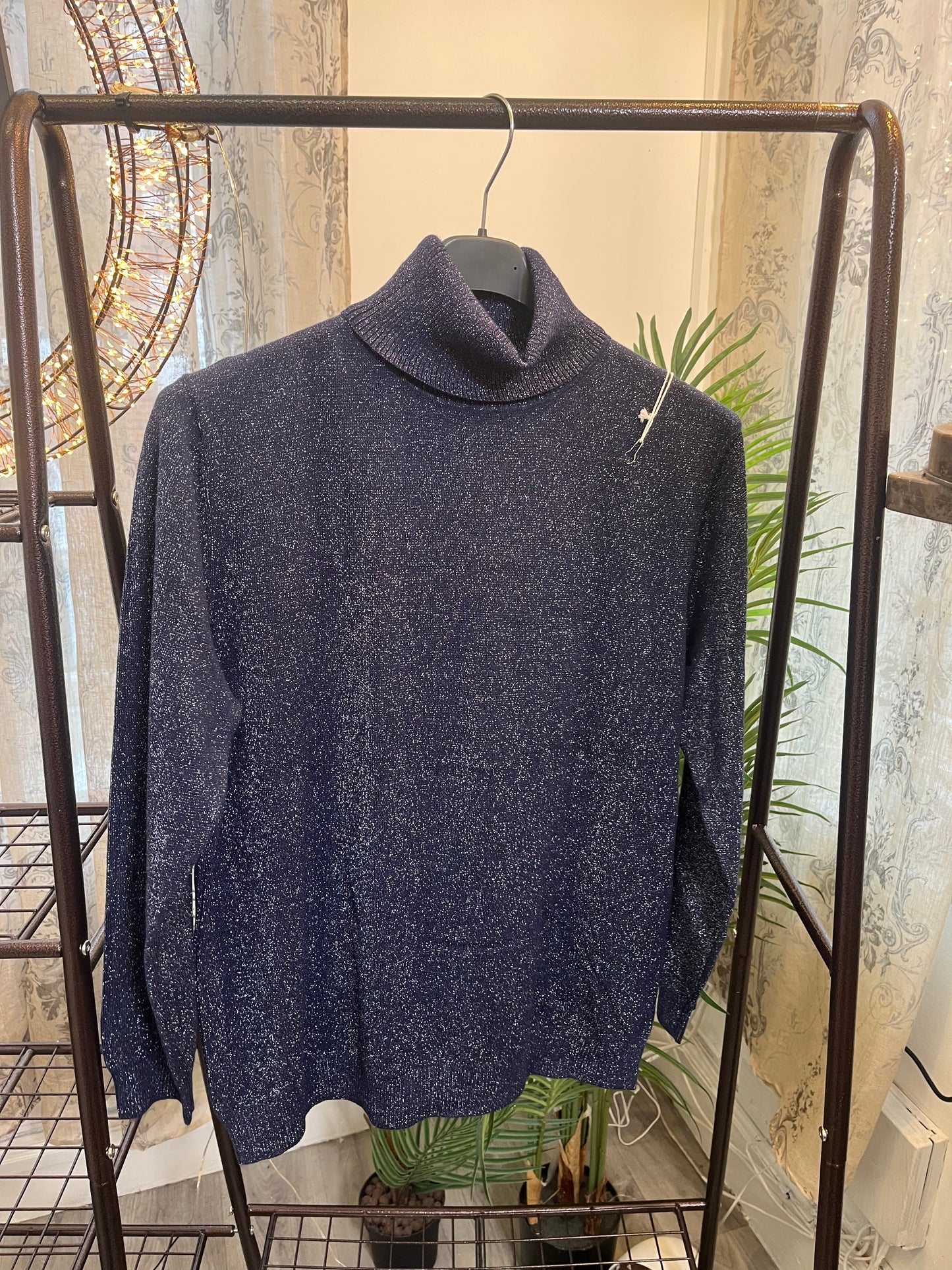 Sophie Glittery Polo Neck Jumper