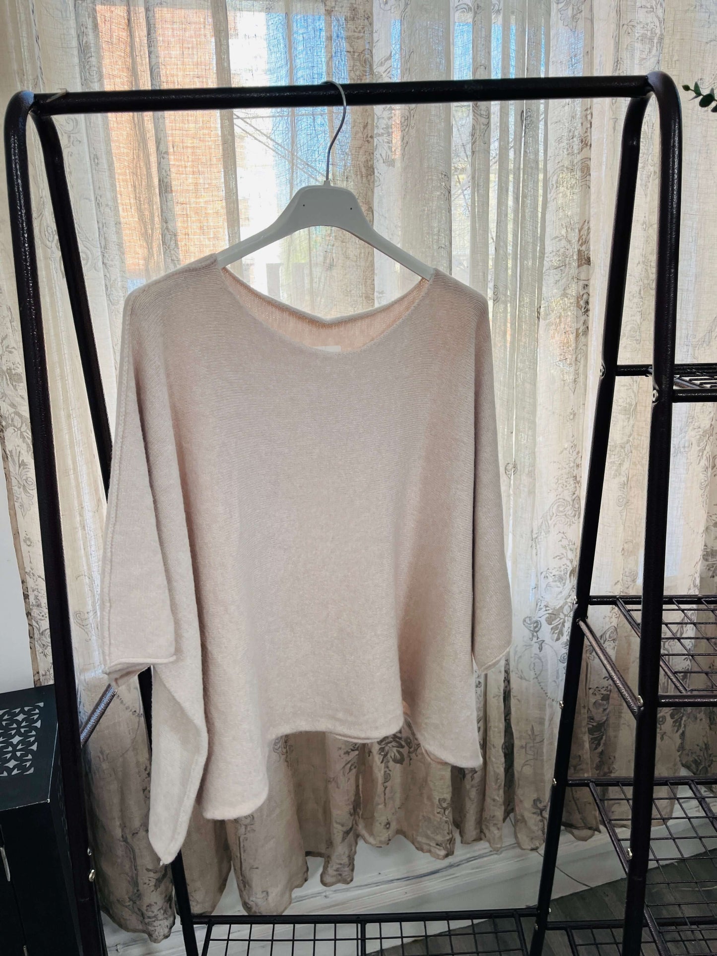 Torzi Boxy Swing Fine Knit Jumper