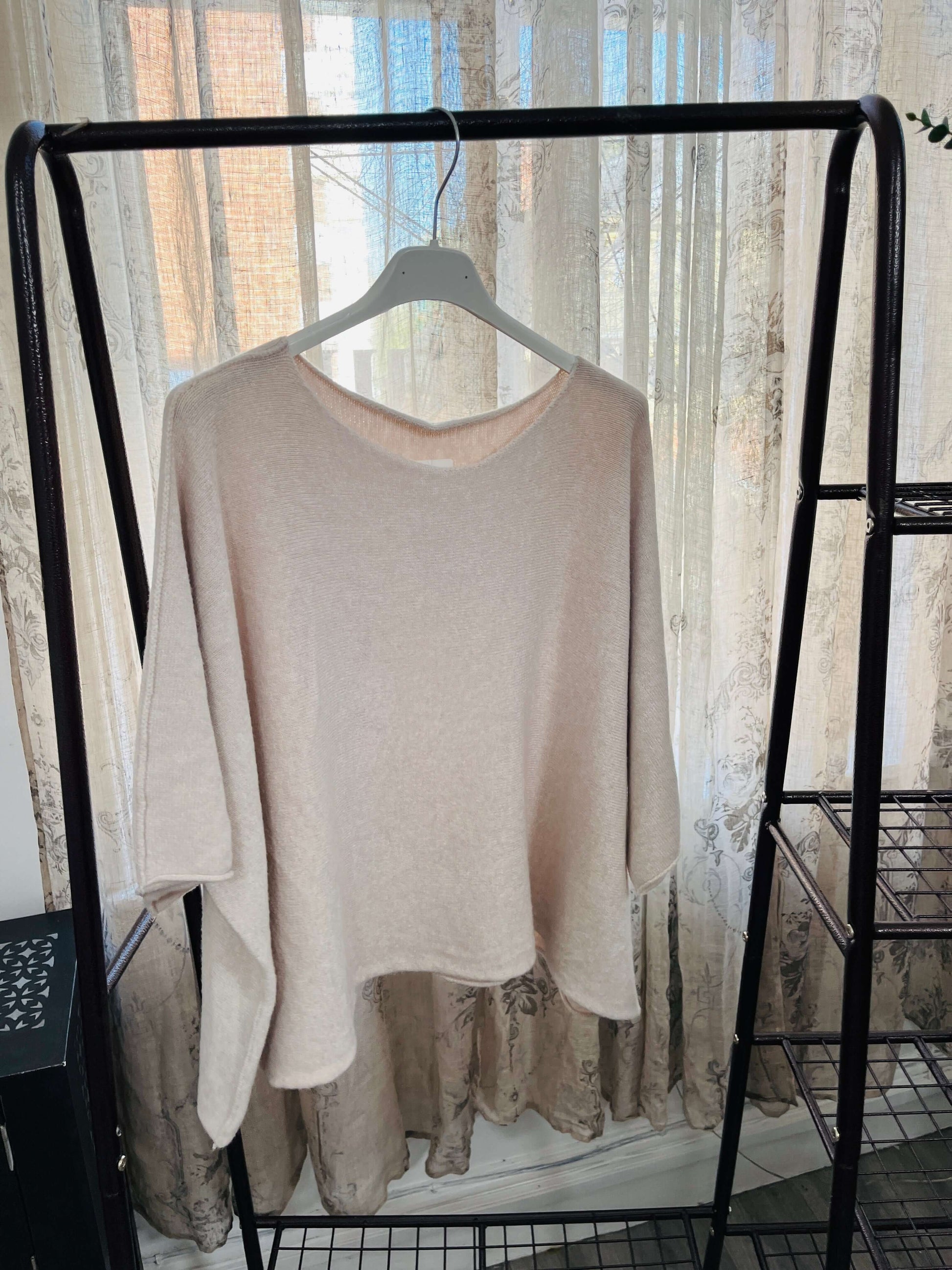 Torzi Boxy Swing Fine Knit Jumper