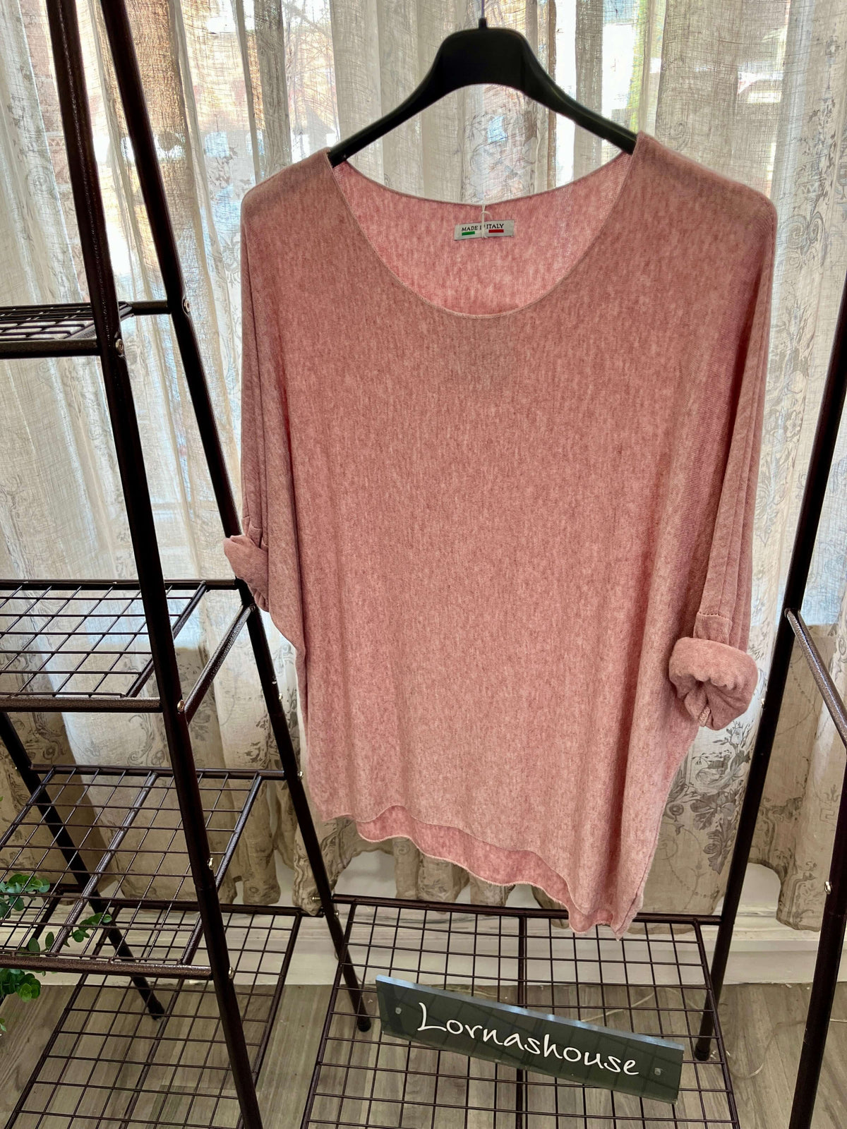 Ariel Curved Front Fine Knit Jumper