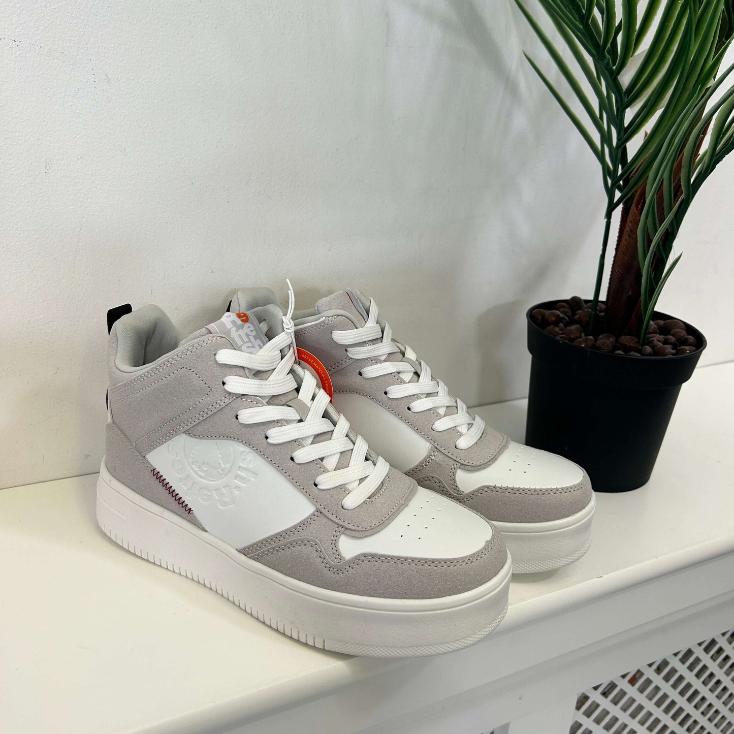 Refresh Ice Chunky Lace Up High Top Trainers