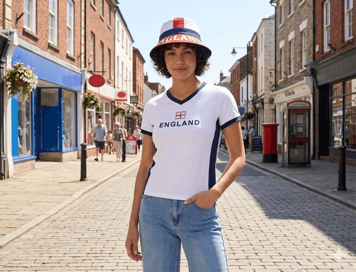 England Diamante Football T-Shirt
