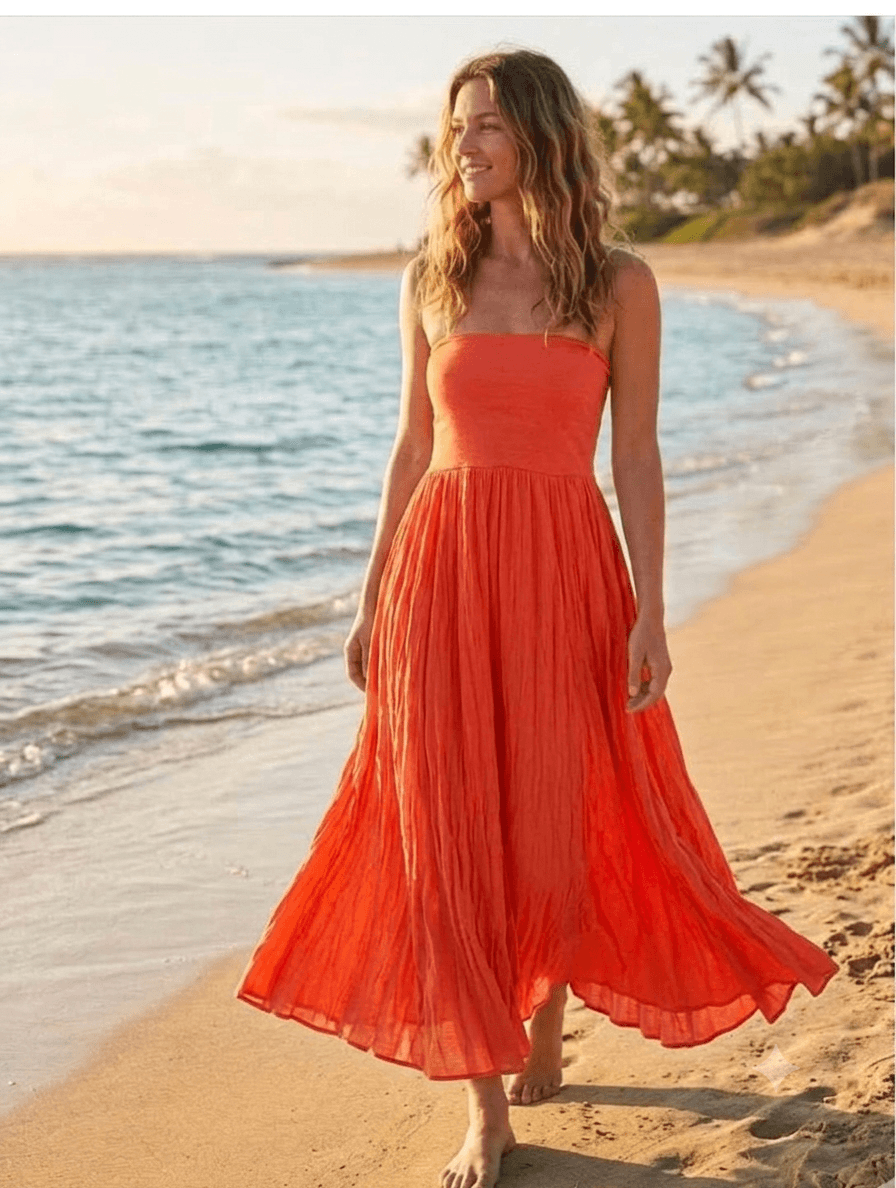 Lizzie Cotton Maxi Length Skirt