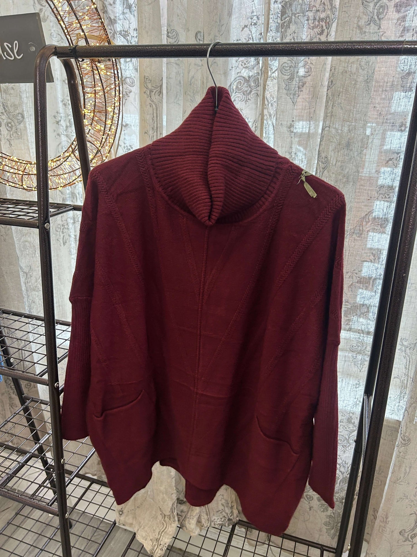 Serena Chevron Detail Cowl Neck Jumper