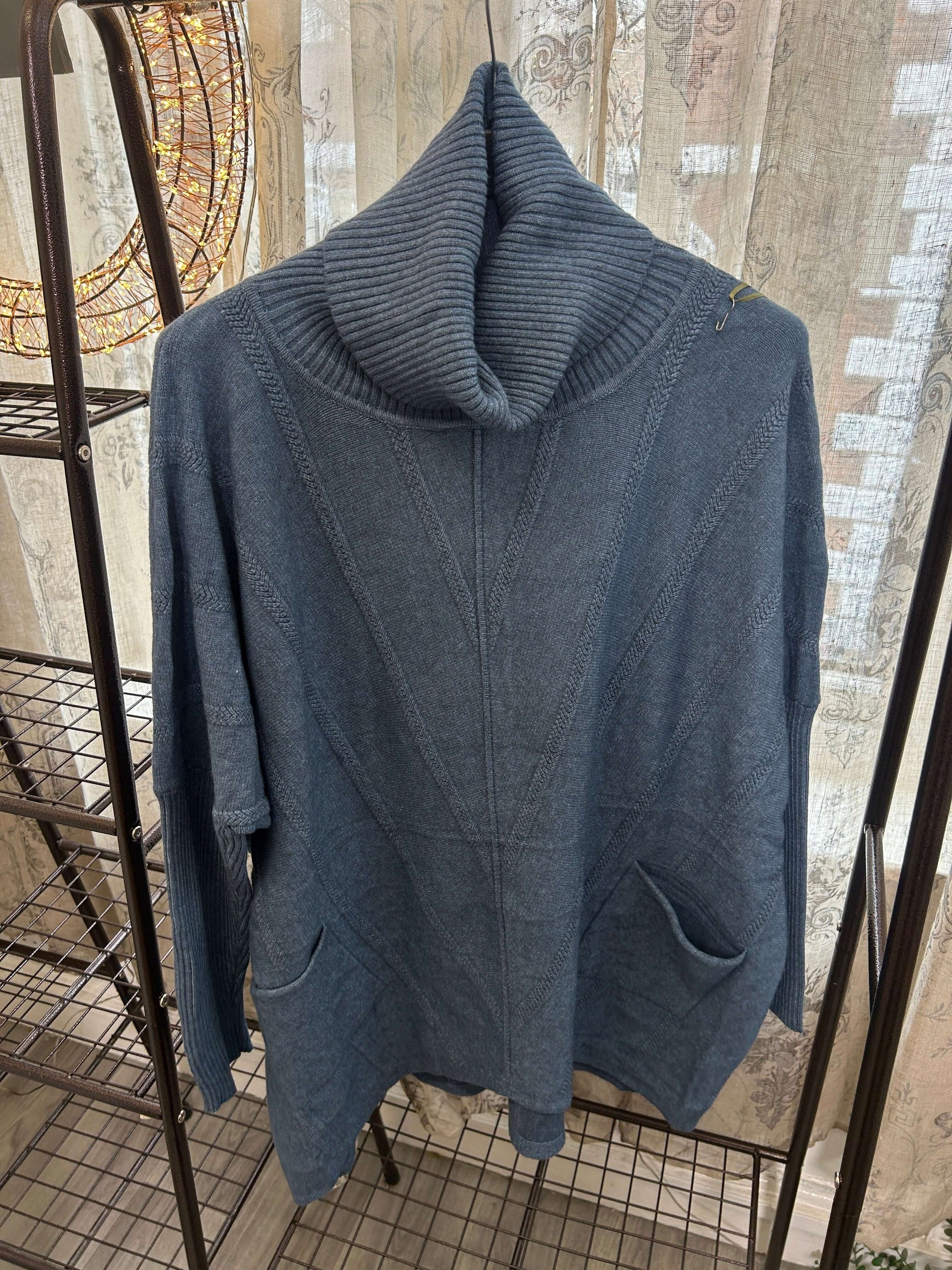 Serena Chevron Detail Cowl Neck Jumper