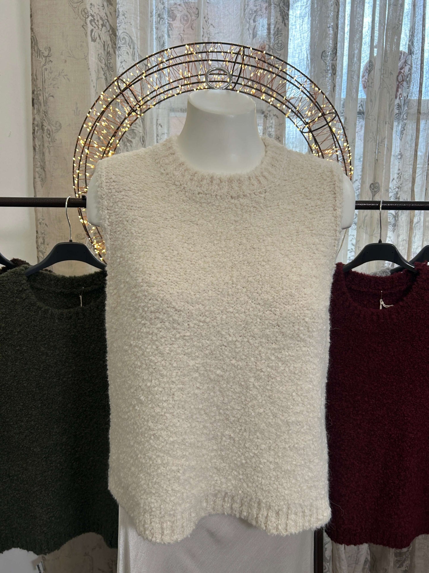 Ladies Boucle Tank Top