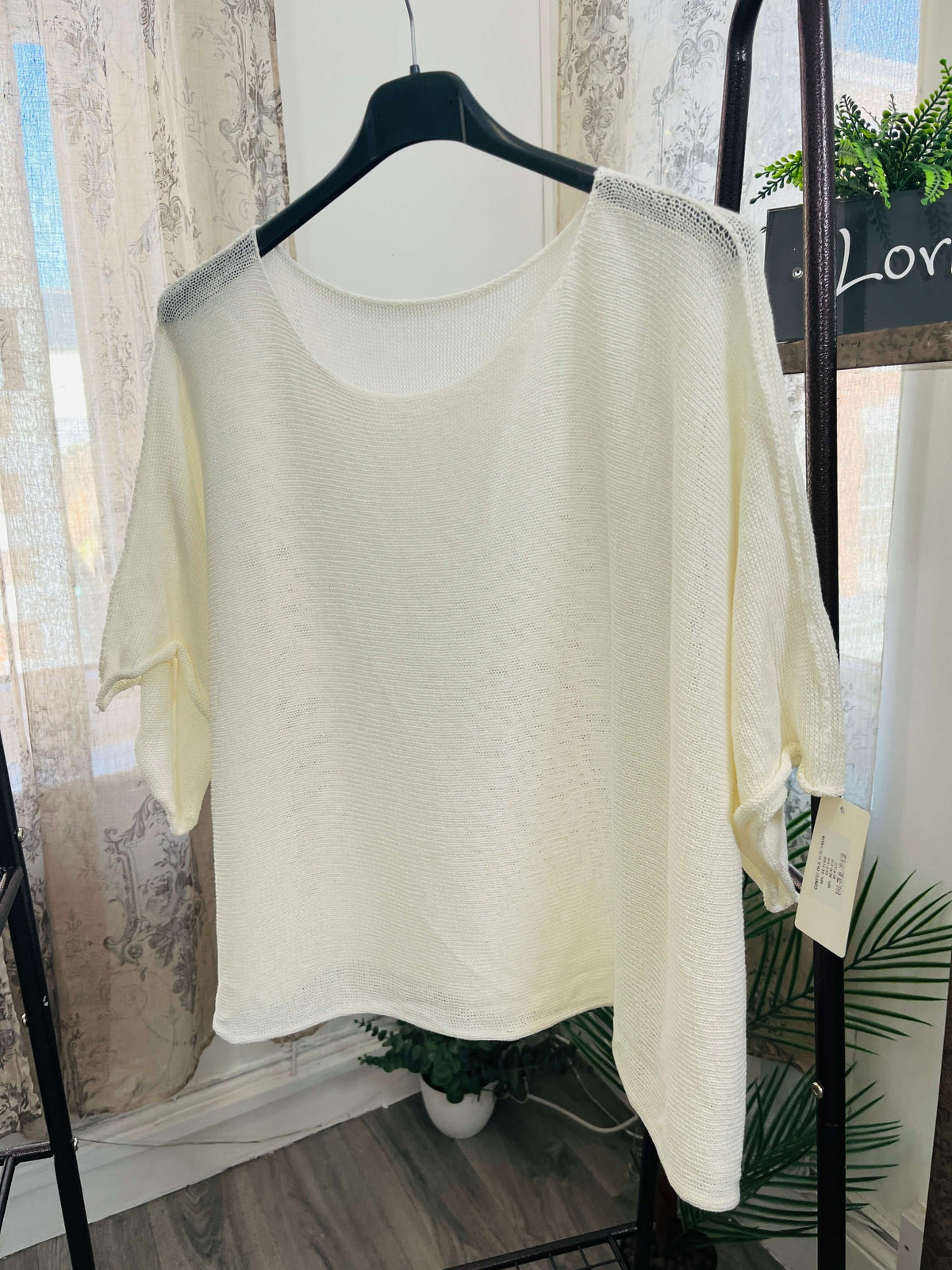 Torzi-Jane Boxy Swing Woven Knit Jumper