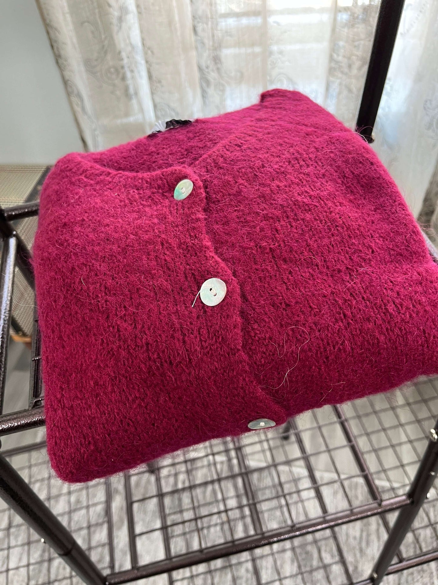 Trudi Long Sleeve Mohair Cardigan