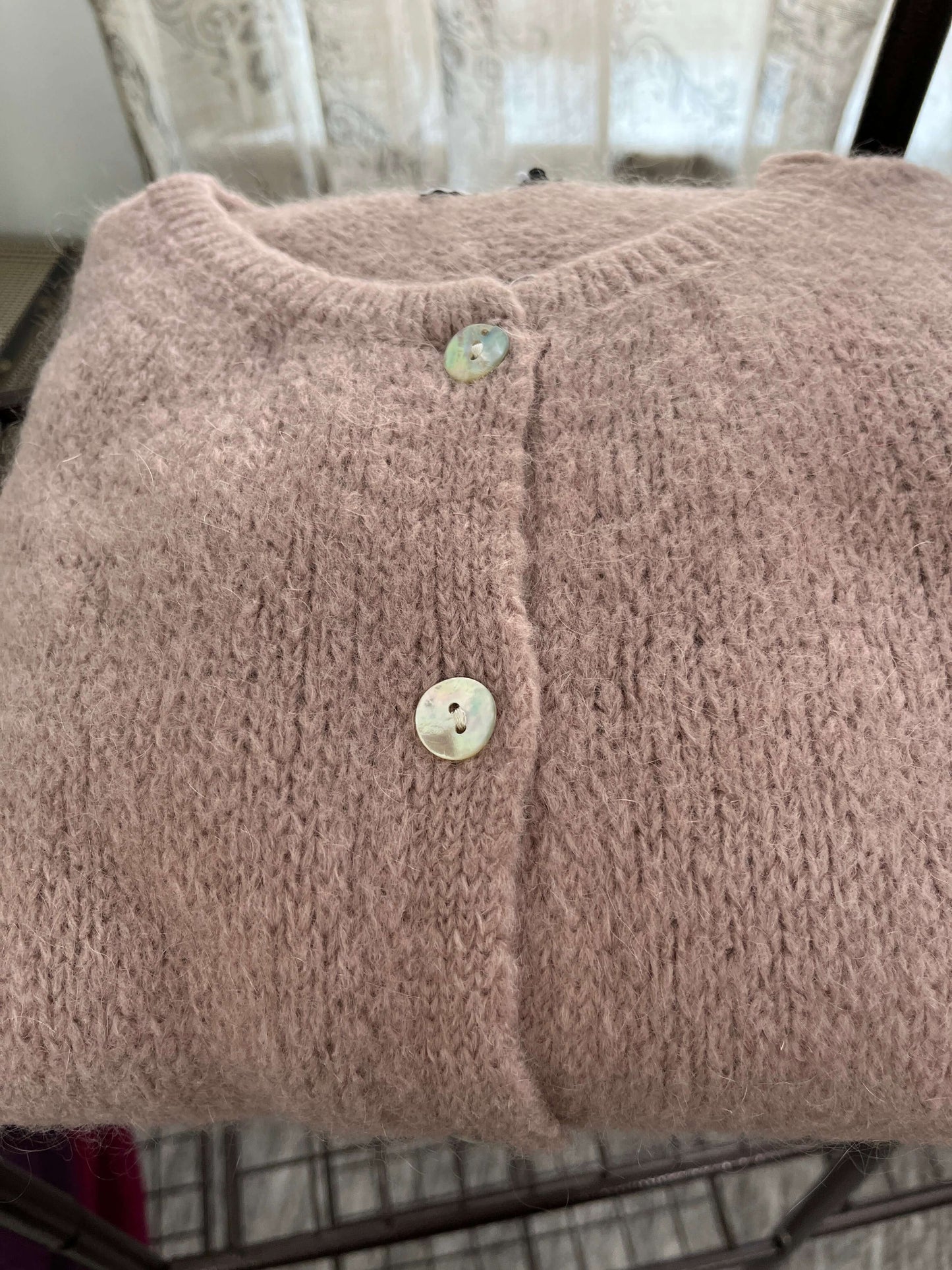 Trudi Long Sleeve Mohair Cardigan