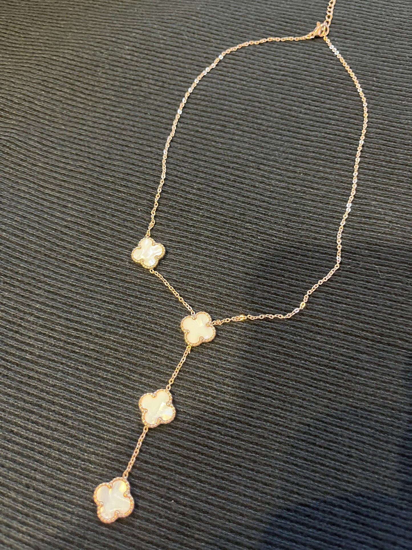 Clover Triple Drop Necklace